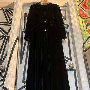 Vintage Maxi Velvet Formal Opera Coat
